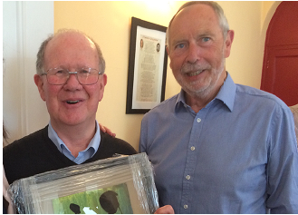 John Cooley (right) pictured with Br. Pat Madigan at Edmund Rice House