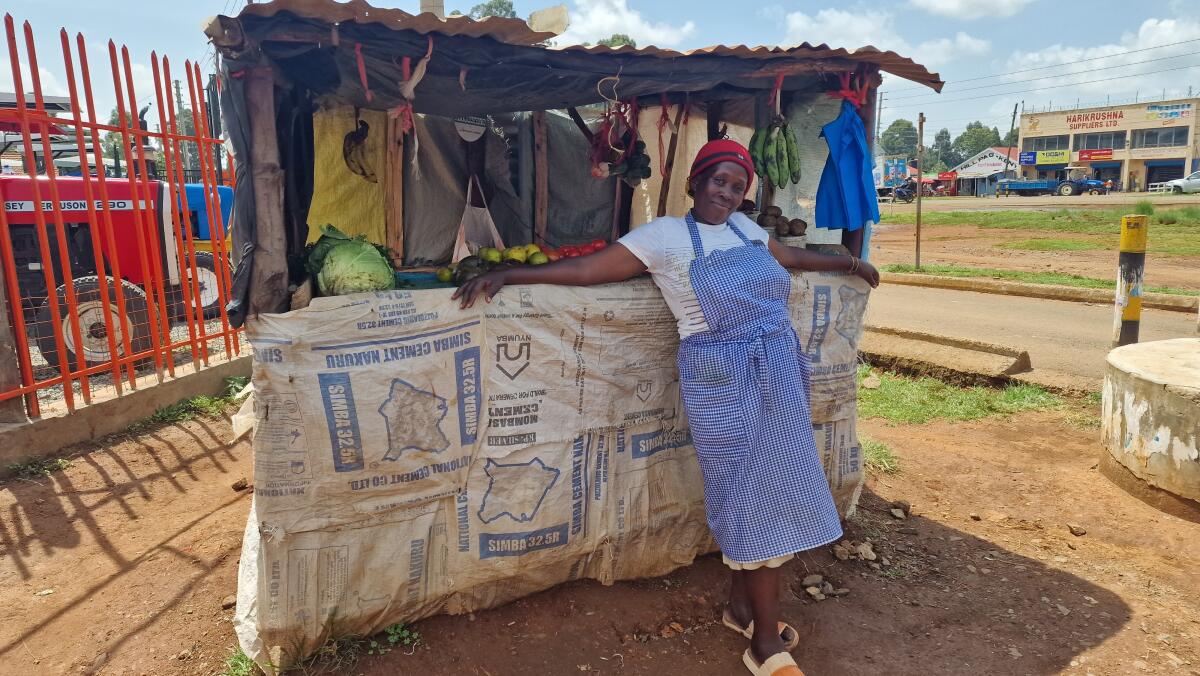 Lilian, a single mother to five children, was trained in business skills and joined one of EFL’s SILC; she now runs her own stall which enables her to support her whole family.