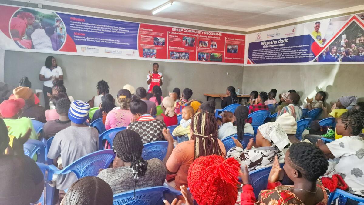 EREEP Team leading a community session in Eldoret, Kenya in 2025