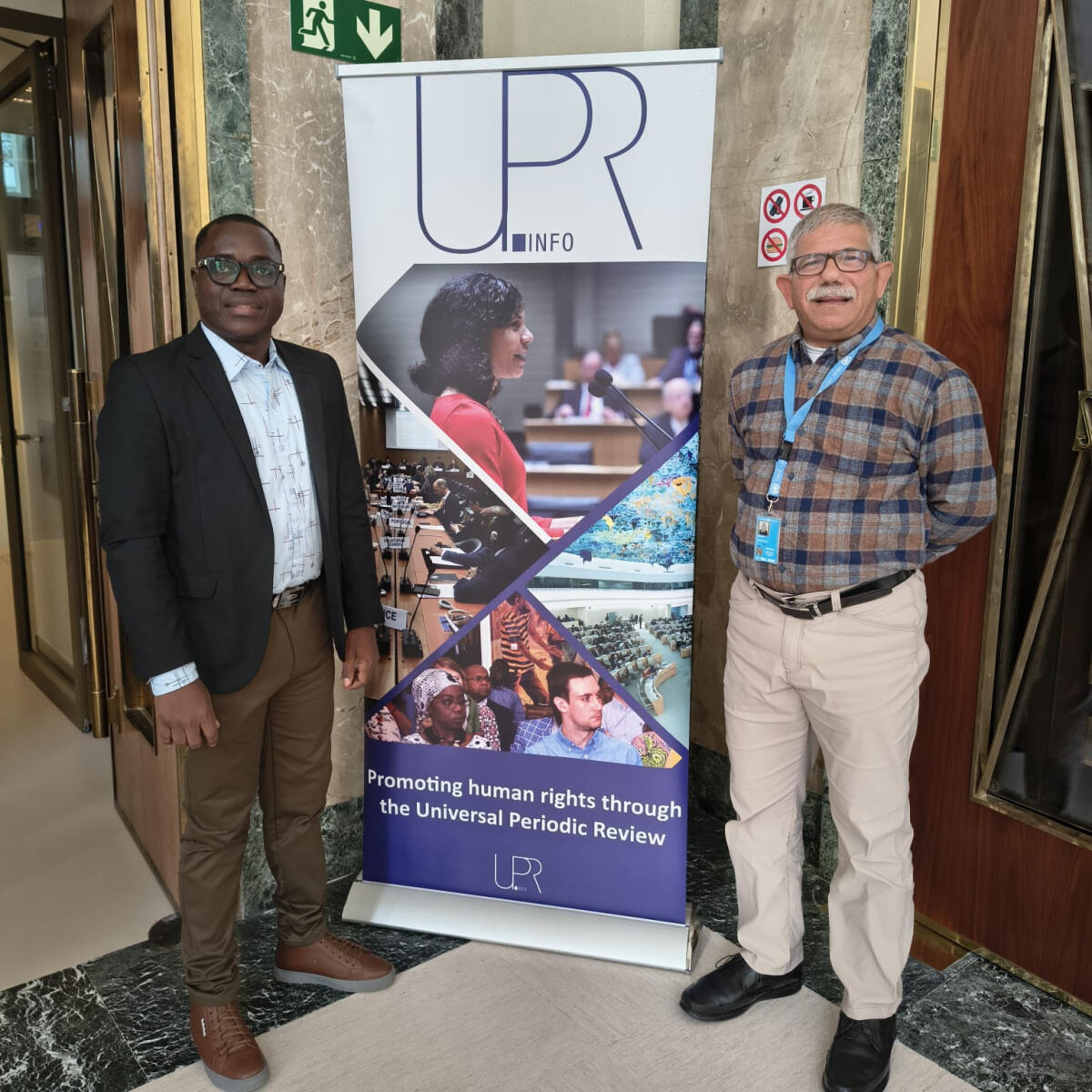 Br. Abu Kargbo and Br. Tino D’Abreu in Geneva