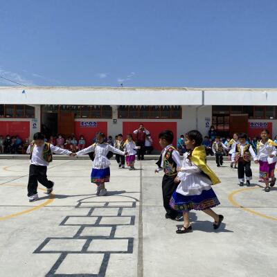 Project participants performing a traditional Peruvian dance in Chimbote in 2022