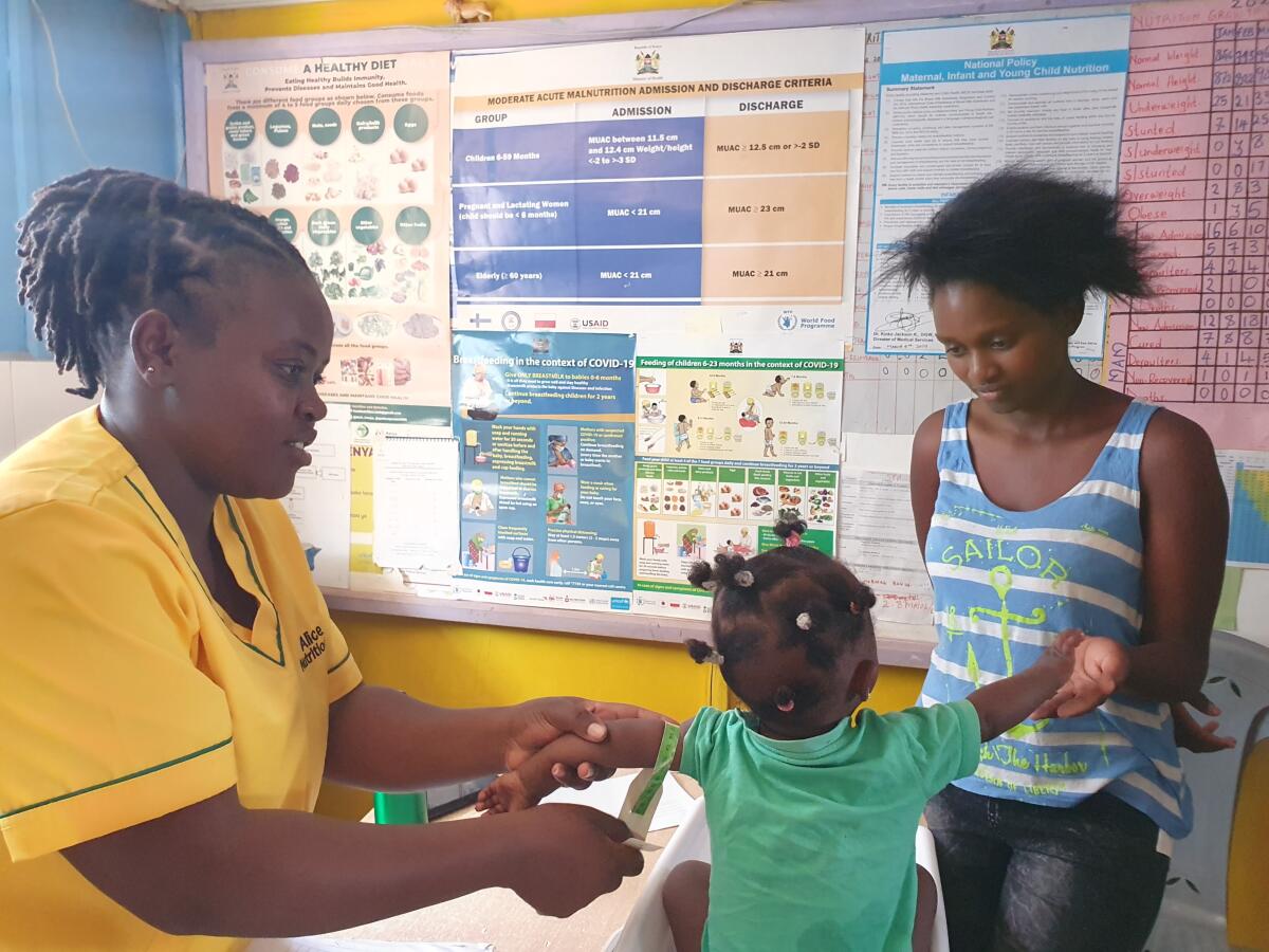 Nutrition clinic at the Ruben Health Centre