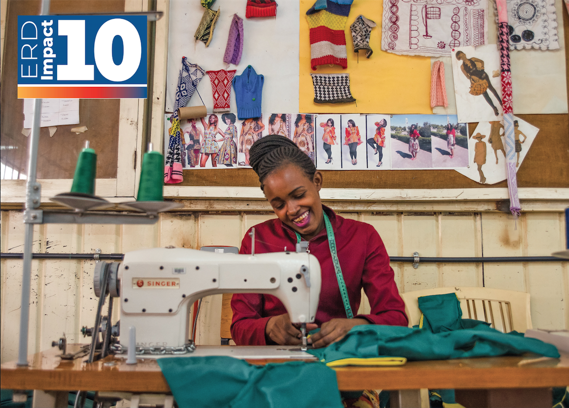 Participant in the Ruben Centre's income-generating activities, Kenya