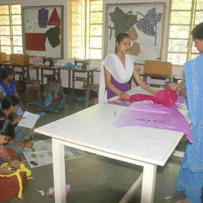 Students attend St. Vincent's Technical School
