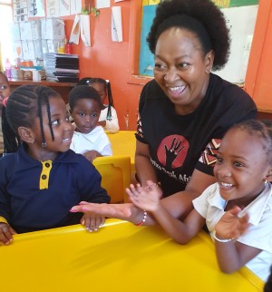Justice Desk Africa’s Theo Lutuli at the Early Childhood Development centres